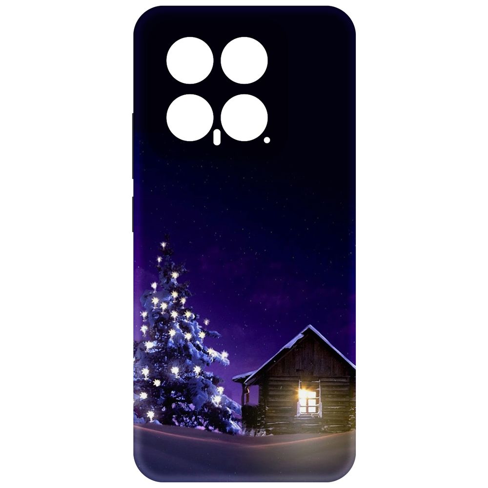

Чехол-накладка Krutoff Soft Case Зимний домик для Xiaomi 14 черный