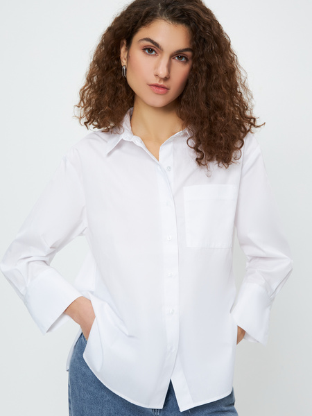 

Рубашка женская ZARINA 3123105307 белая XL, Белый, 3123105307