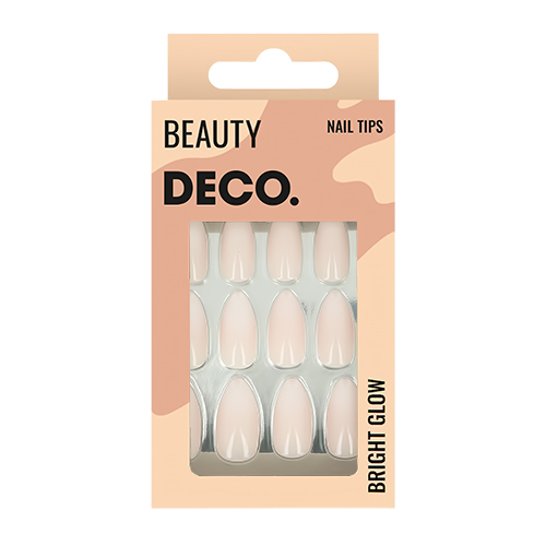 Набор накладных ногтей DECO. OMBRE white (24 шт + клеевые стикеры 24 шт)