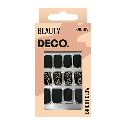 фото Набор накладных ногтей deco. ombre black gold (24 шт + клеевые стикеры 24 шт)