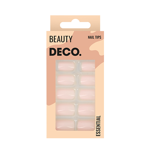 Набор накладных ногтей DECO. ESSENTIAL mild pink (24 шт+ клеевые стикеры 24 шт)