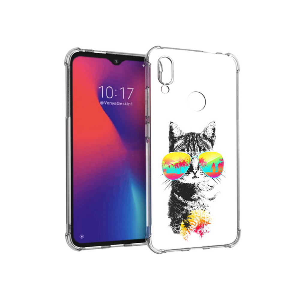 

Чехол MyPads Tocco для Xiaomi Redmi Note 7 крутой кот (PT125338.275.425), Прозрачный, Tocco