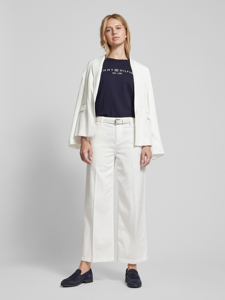 

Футболка женская Tommy Hilfiger WW0WW40276 синяя XXL, Синий, WW0WW40276