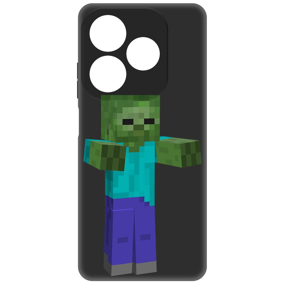 

Чехол-накладка Krutoff Soft Case Minecraft-Гигант для INFINIX Smart 8 Pro черный