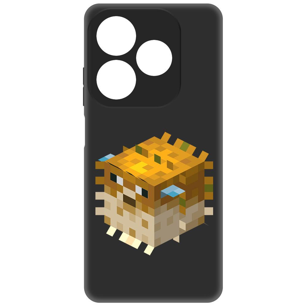 

Чехол-накладка Krutoff Soft Case Minecraft-Иглобрюх для INFINIX Smart 8 Pro черный