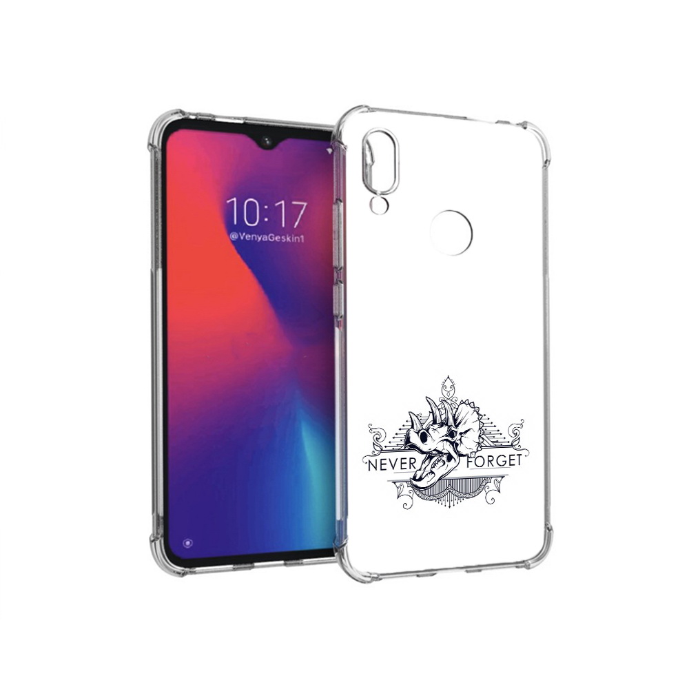 

Чехол MyPads Tocco для Xiaomi Redmi Note 7 логотип носорога никогда не забуду, Прозрачный, Tocco