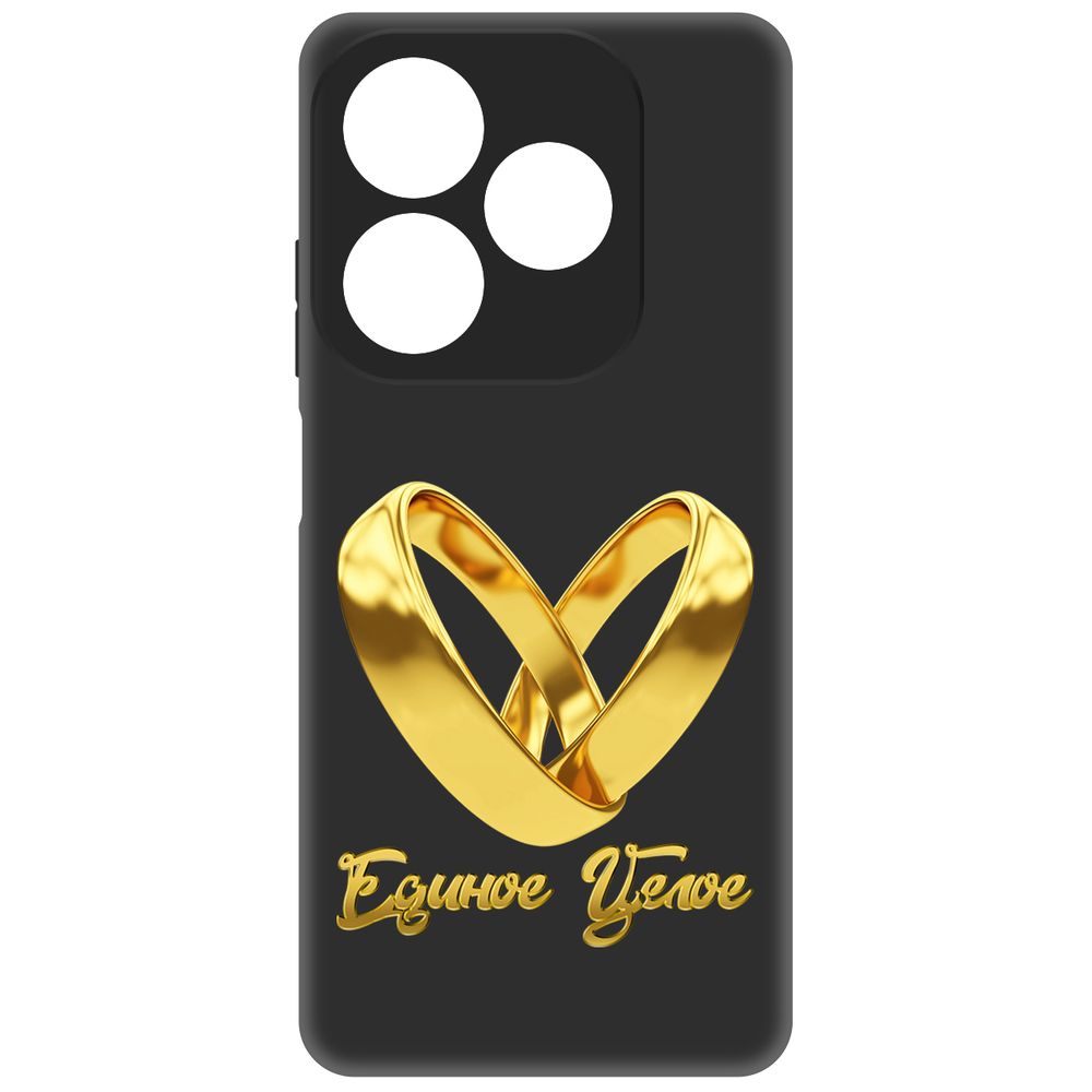 Чехол-накладка Krutoff Soft Case Единое целое для INFINIX Smart 8 Pro черный