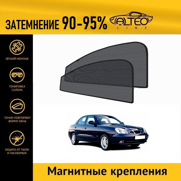 

Автошторки ALTEO на Daewoo Nubira, 1рестайлинг (J150) (1999-2003) седан