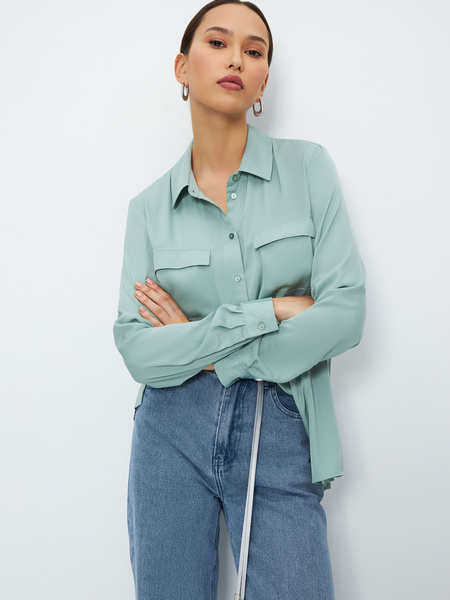 

Блуза женская ZARINA 2368173359 зеленая XS, Зеленый, 2368173359