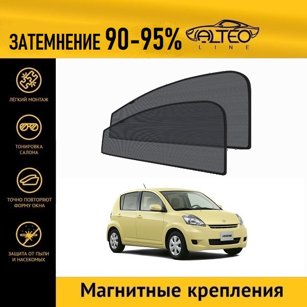 

Автошторки ALTEO на Daihatsu Boon 1 рестайлинг (M300) (2006-2010) хэтчбек 5d