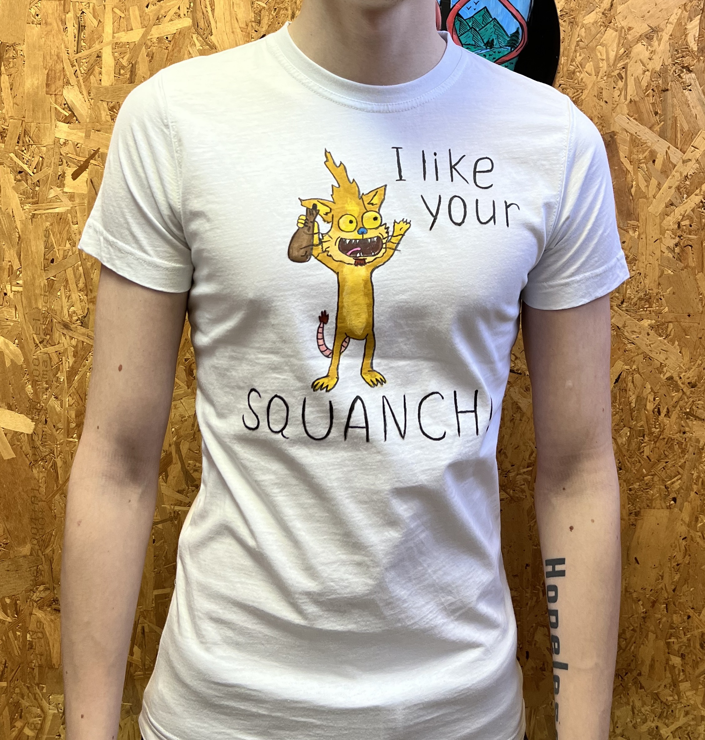 

Футболка женская RedFOX Handmade Сквончи белая XS, Белый, Сквончи