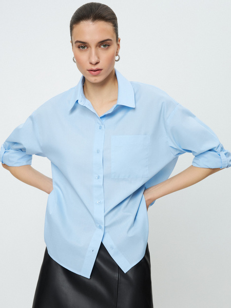 

Рубашка женская ZARINA 3123101302 голубая XL, 3123101302