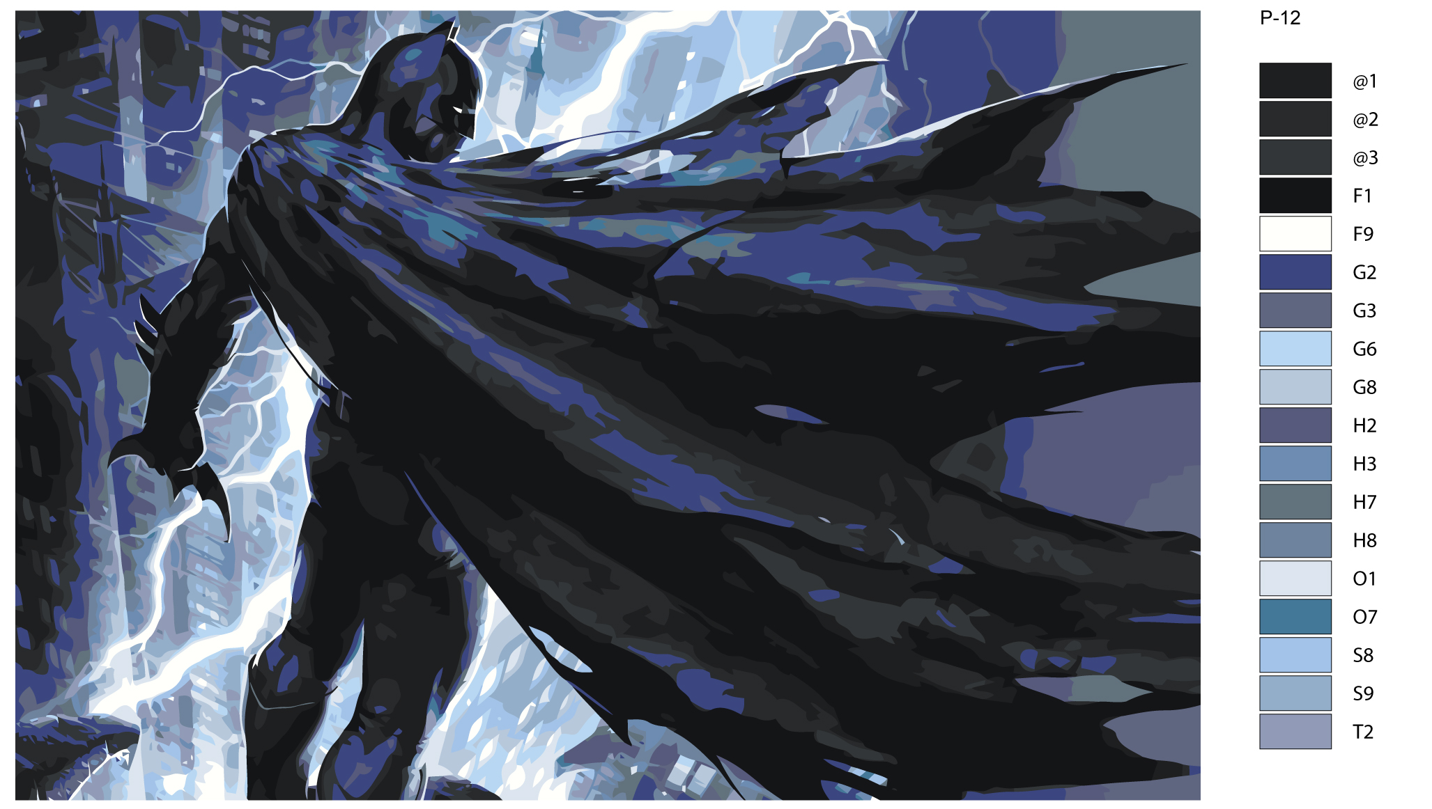 

Картина по номерам 40 x 60 Живопись по номерам IIIR-P-12, IIIR-P-12 бэтмен