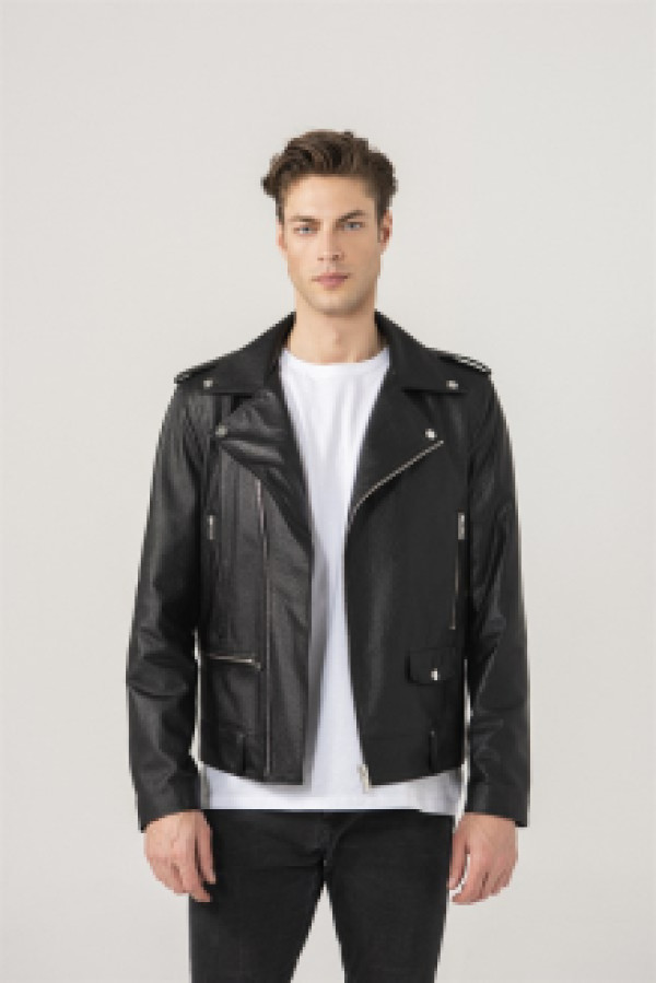 

Кожаная куртка мужская Black Noble 170 черная L (доставка из-за рубежа), Черный, 170