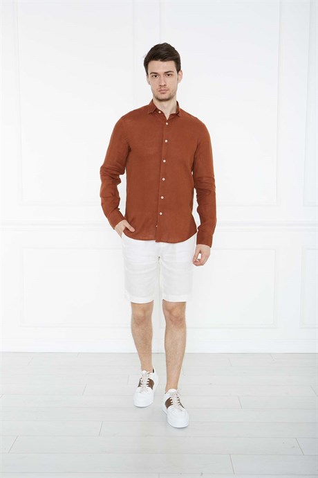 

Рубашка мужская VAGANZA 174 коричневая L (доставка из-за рубежа), Коричневый, 174