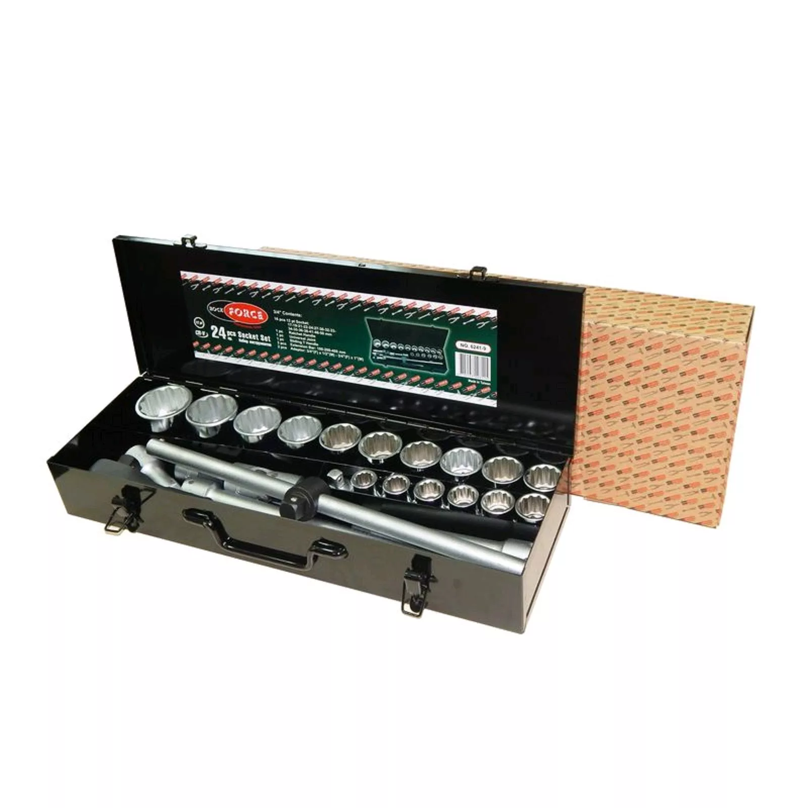 фото Набор инструмента rockforce rf-6241-9: 3/4"dr 12-гранных 24пр. /1/3