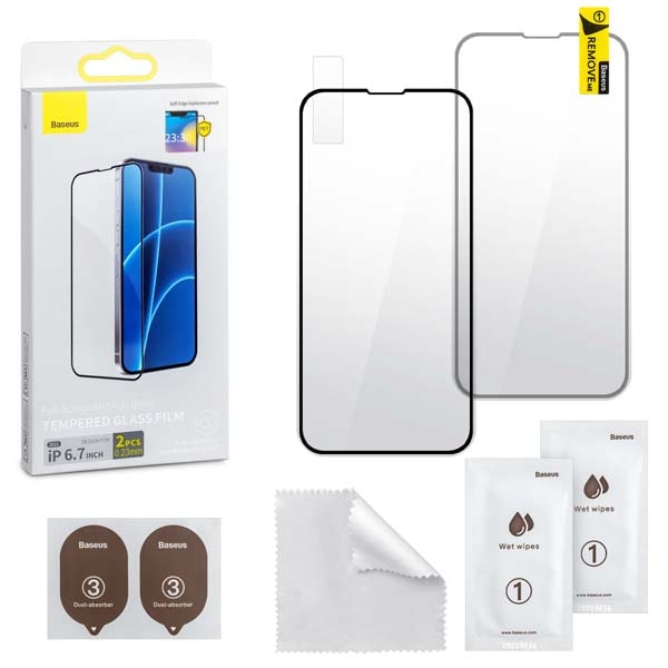 

Защитное стекло Baseus iphone 13 Pro Max Soft Edge 0.23mm 2 шт