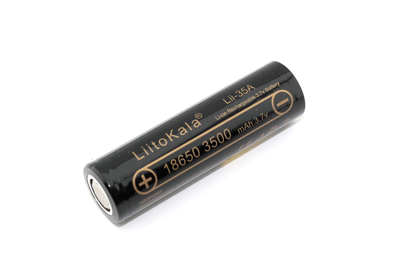 Аккумулятор LiitoKala Lii-35A типа 18650 Li-Ion 3500mAh, 3.7V аккумулятор li ion olight hdc orb 186s35 18650 3 7 в 3500 mah