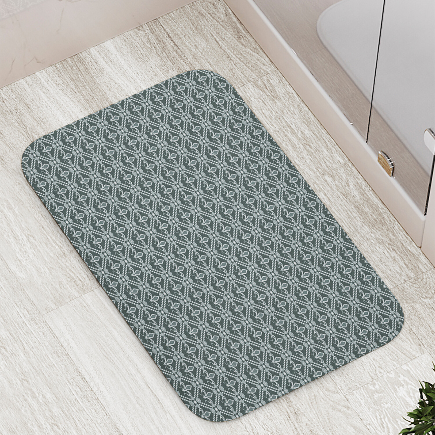 

Коврик JoyArty "Набросок гербовой лилии" для ванной сауны бассейна 77х52 см, Набросок гербовой лилии