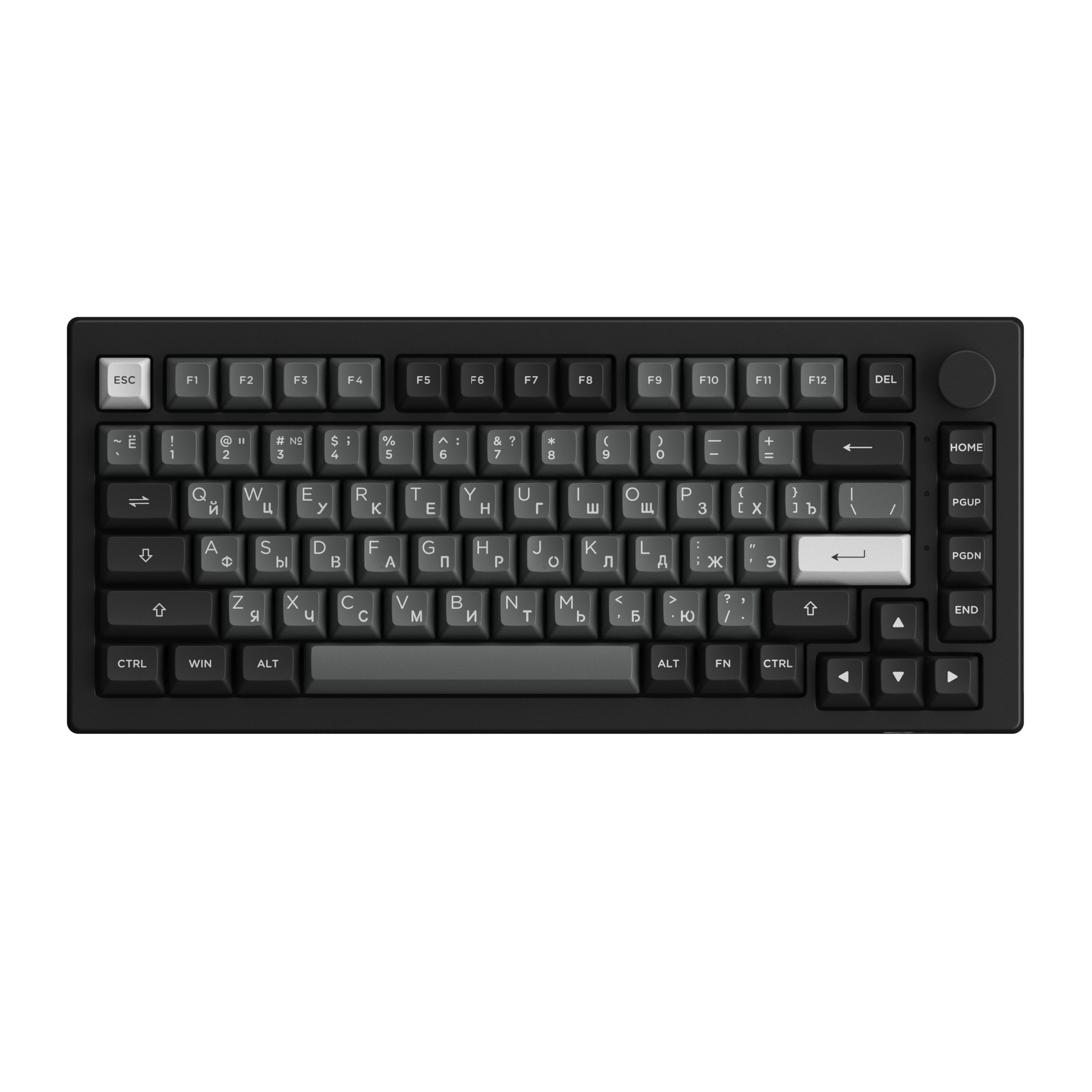 Клавиатура AKKO 5075S Black&Sliver RGB Hot Swap ASA profile V3