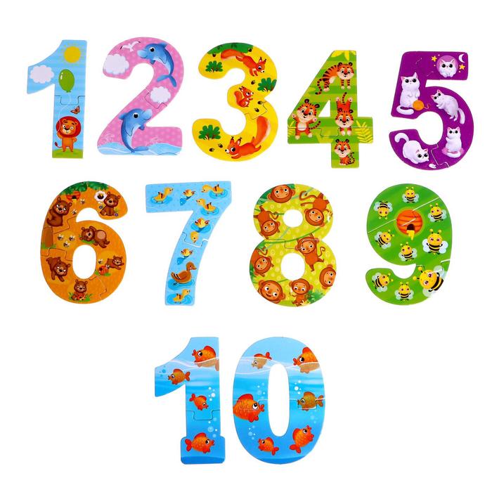 

Макси пазл Puzzle Time Считаем до 10 25эл 5163447, 5163447-1