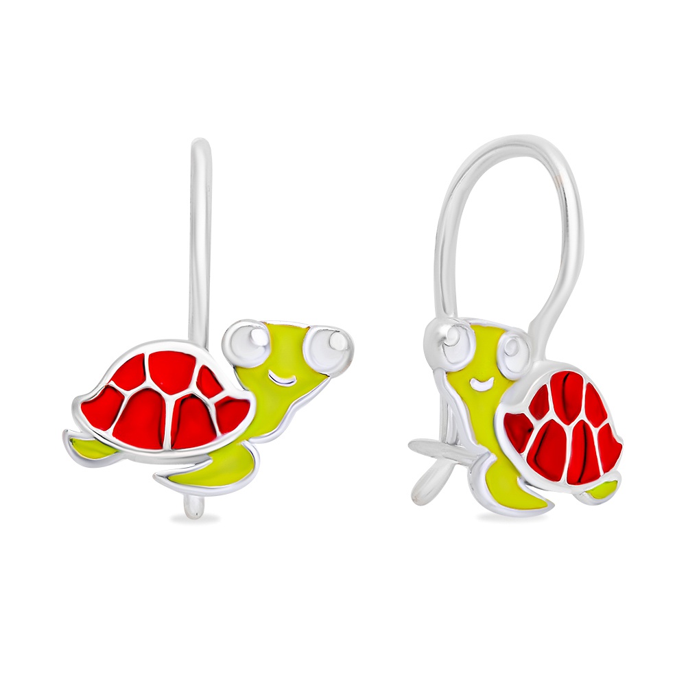 

Серьги из серебра 585Gold 902000840, эмаль, 902000840