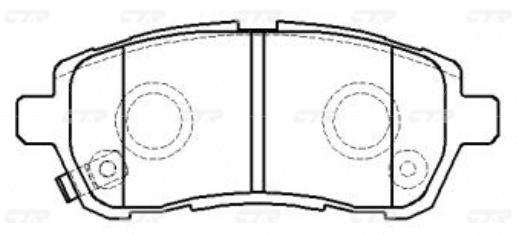 

Колодки тормозные DAIHATSU 15- передн. CTR GK0145