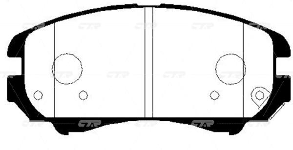 

Тормозные колодки Ctr GK0507