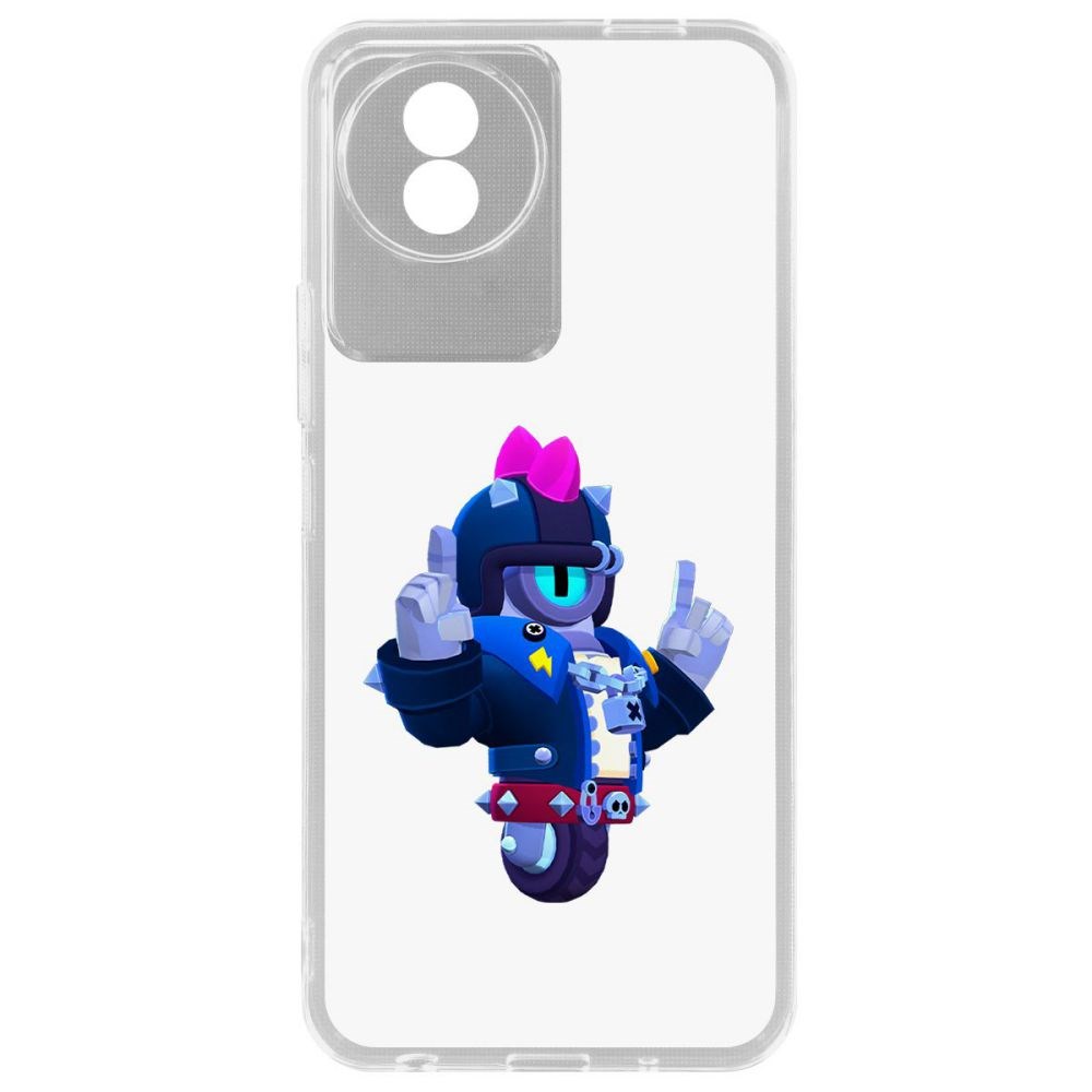 

Чехол-накладка Brawl Stars-Дикий Сту для Vivo Y02, Прозрачный