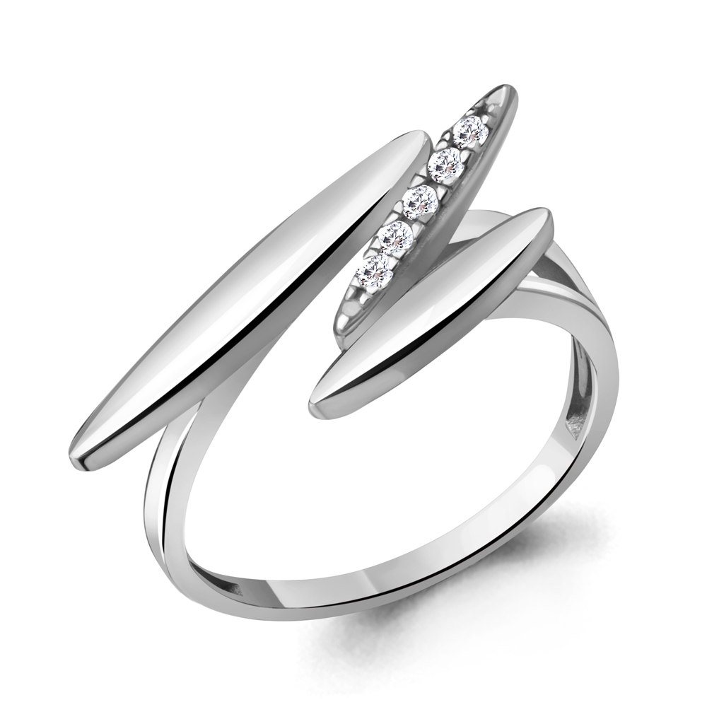 

Кольцо из серебра с фианитом р. 18,5 Aquamarine 68769А_925_р, 68769А_925_р