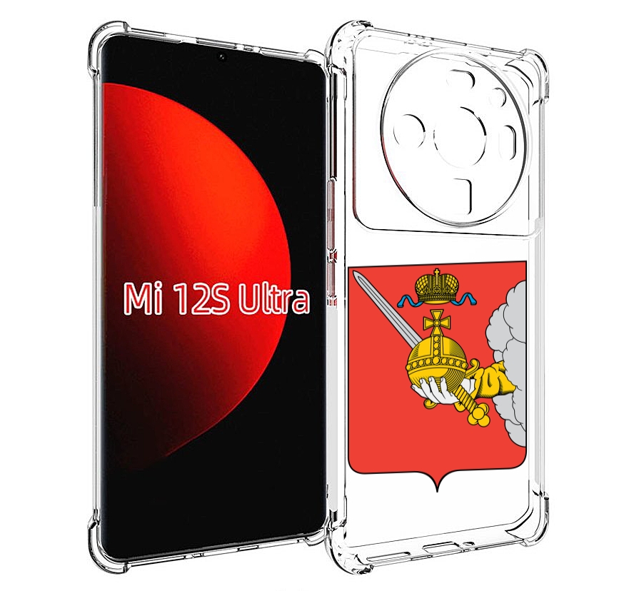 

Чехол MyPads герб-вологодскои-области для Xiaomi 12S Ultra, Прозрачный, Tocco
