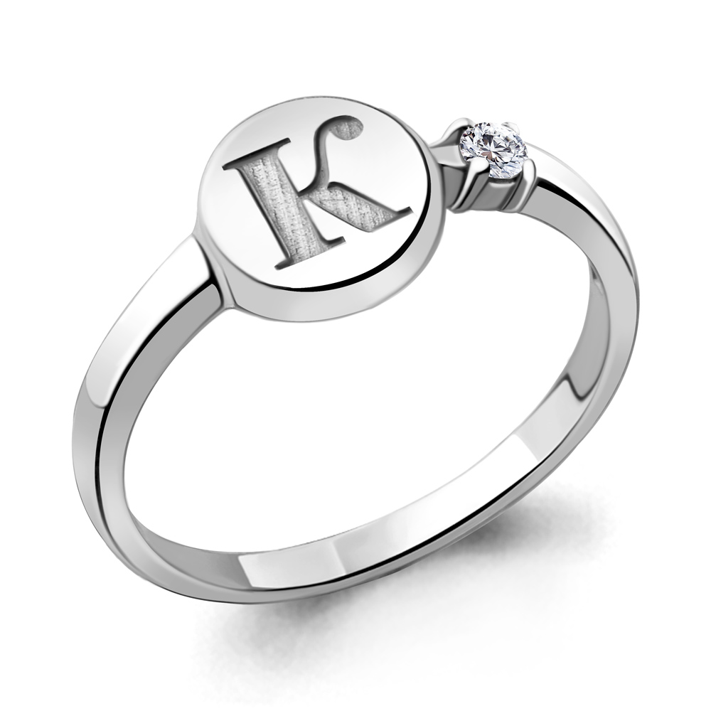 

Кольцо из серебра с фианитом р. , Aquamarine 68777А_925_р, 68777А_925_р