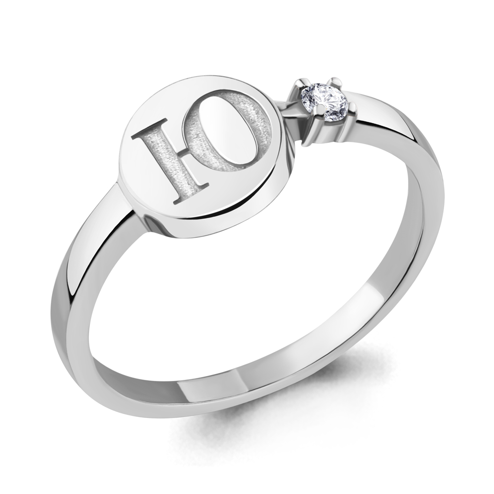 

Кольцо из серебра с фианитом р. 16,5 Aquamarine 68780А_925_р, 68780А_925_р
