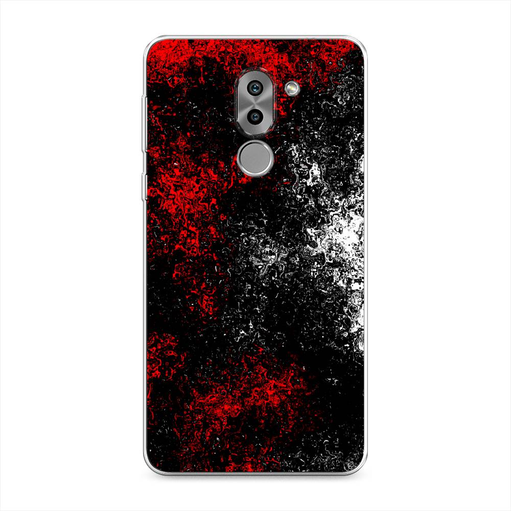

Чехол на Honor 6X "Монотипия", Красный;черный;белый, 60750-3