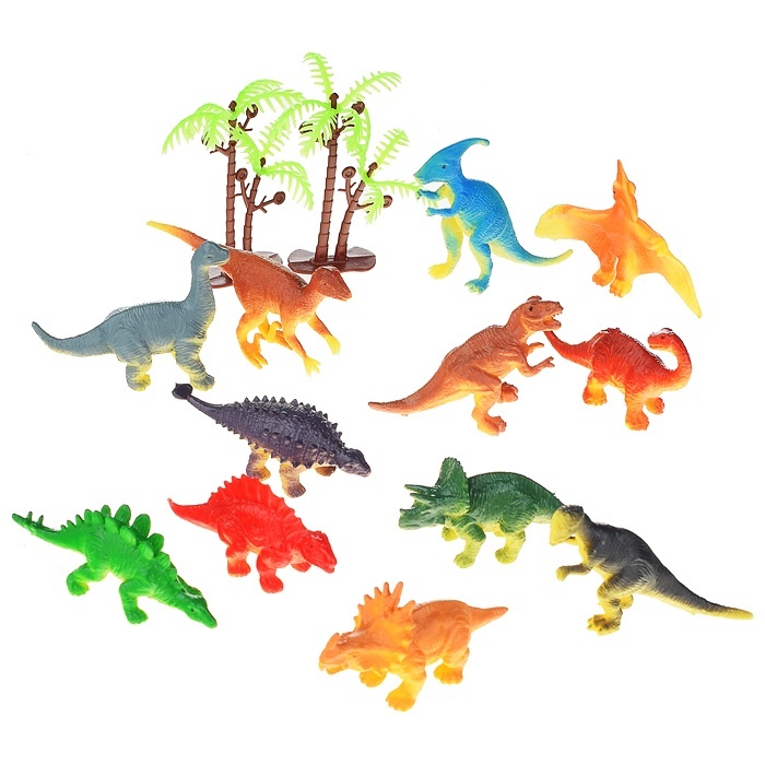 Tongde Динозавры, 14 предметов, в пакете