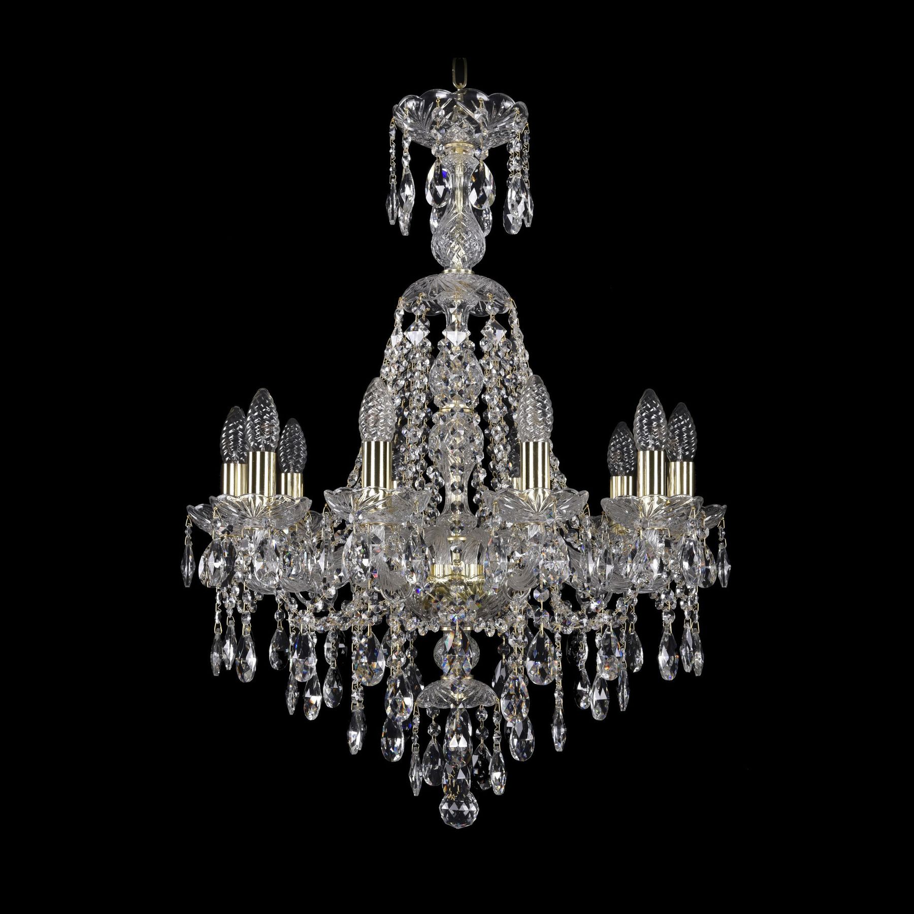 

Хрустальная люстра 1415/10/200/XL-76 G Bohemia Ivele Crystal, 1415/10/200/XL-76 G