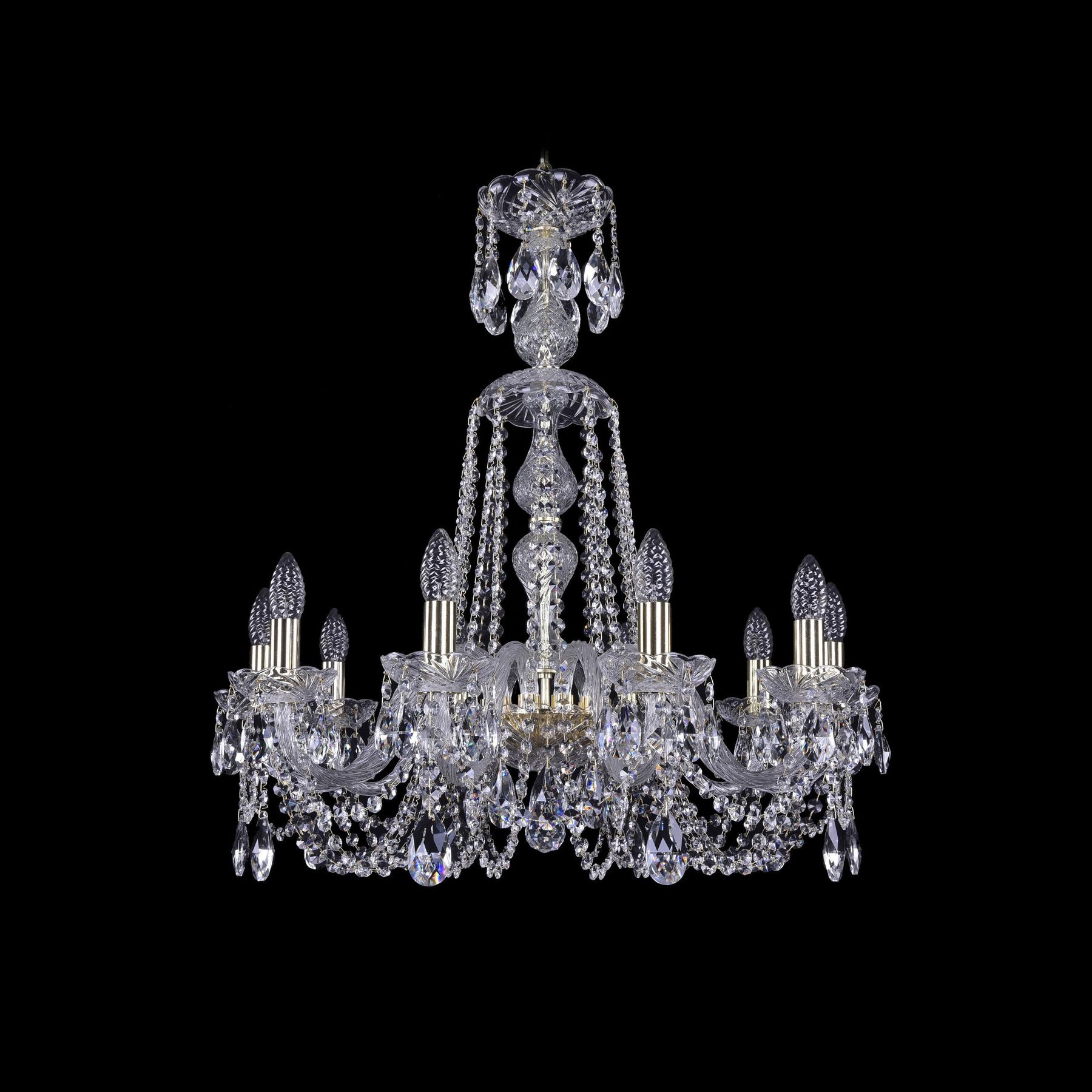 

Хрустальная люстра 1402/10/240/XL-73 G Bohemia Ivele Crystal, 1402/10/240/XL-73 G