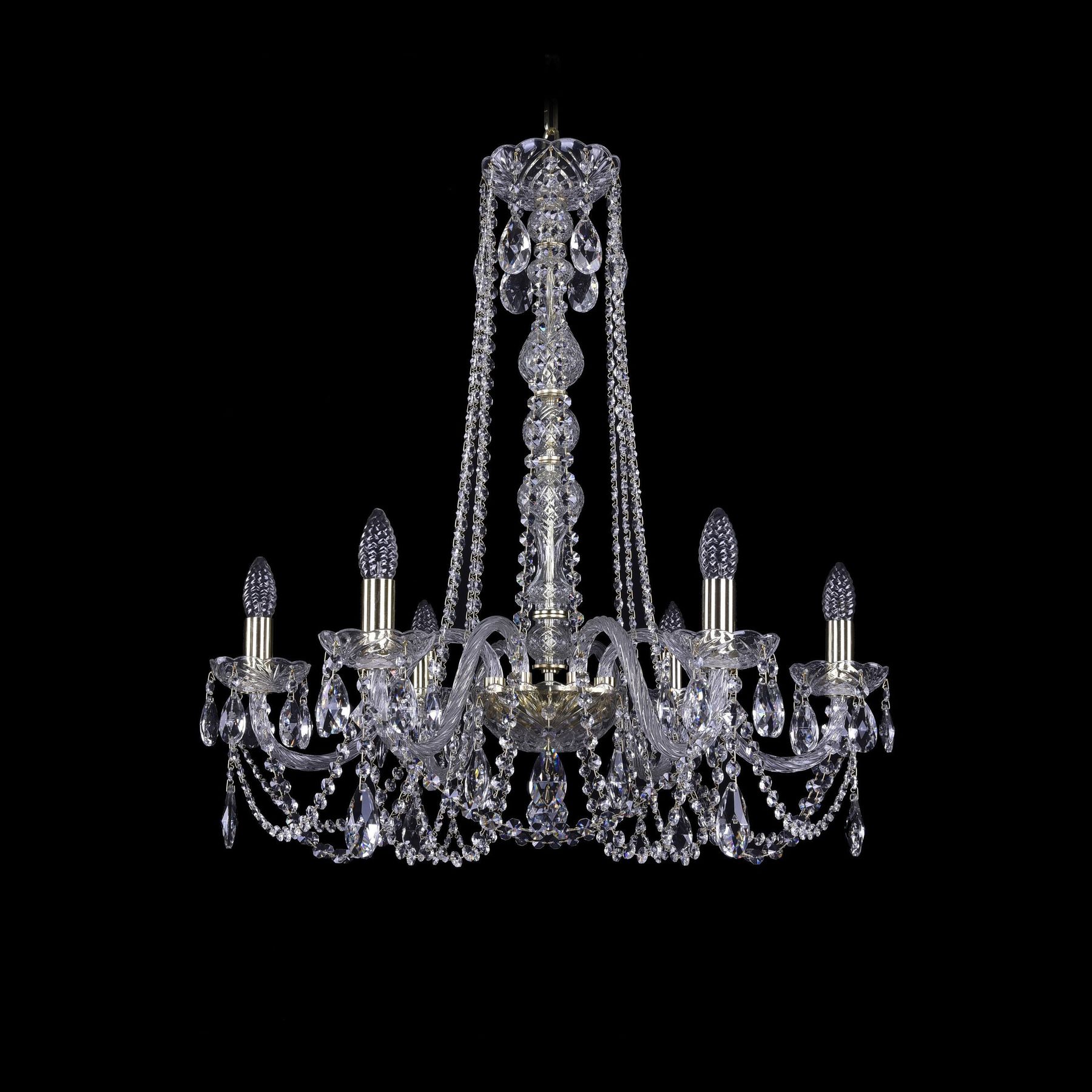 

Хрустальная люстра 1402/6/240/h-73 G Bohemia Ivele Crystal, 1402/6/240/h-73 G