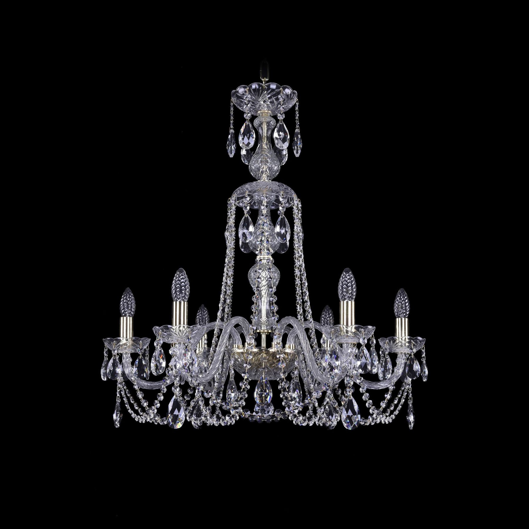 фото Хрустальная люстра 1402/6/240/xl-73 g bohemia ivele crystal
