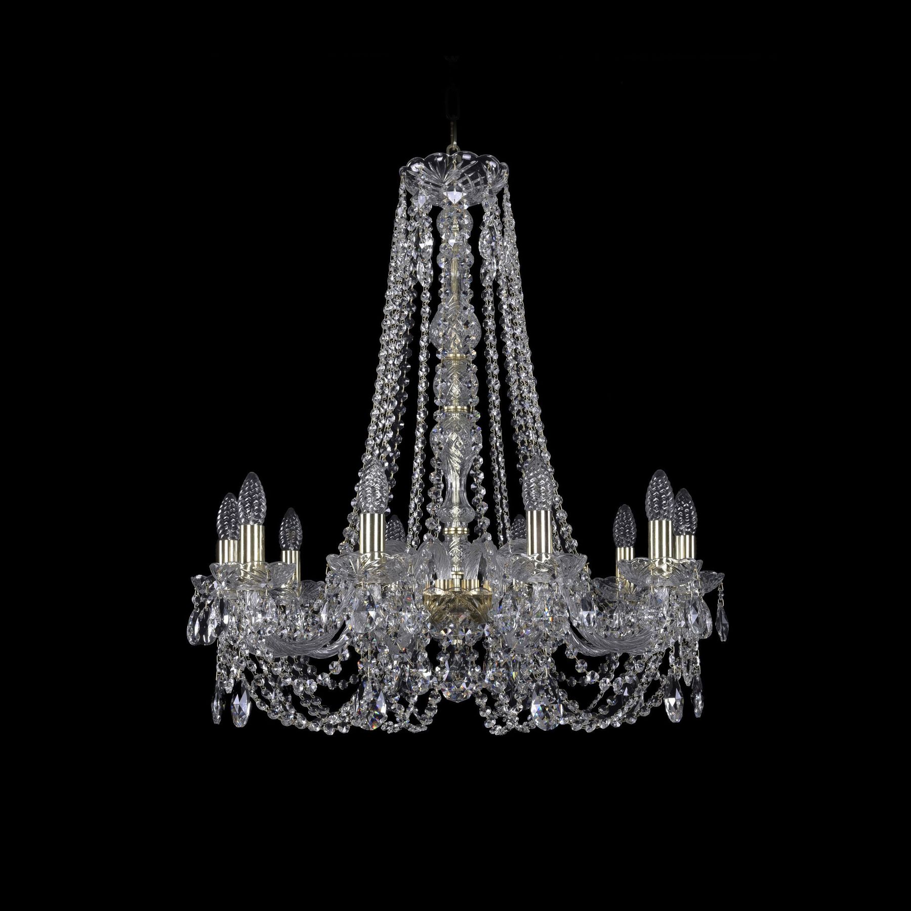 фото Хрустальная люстра 1406/10/240/h-75 g bohemia ivele crystal