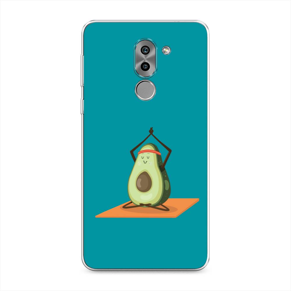 

Чехол на Honor 6X "Расслабься с авокадо", Голубой, 60750-6