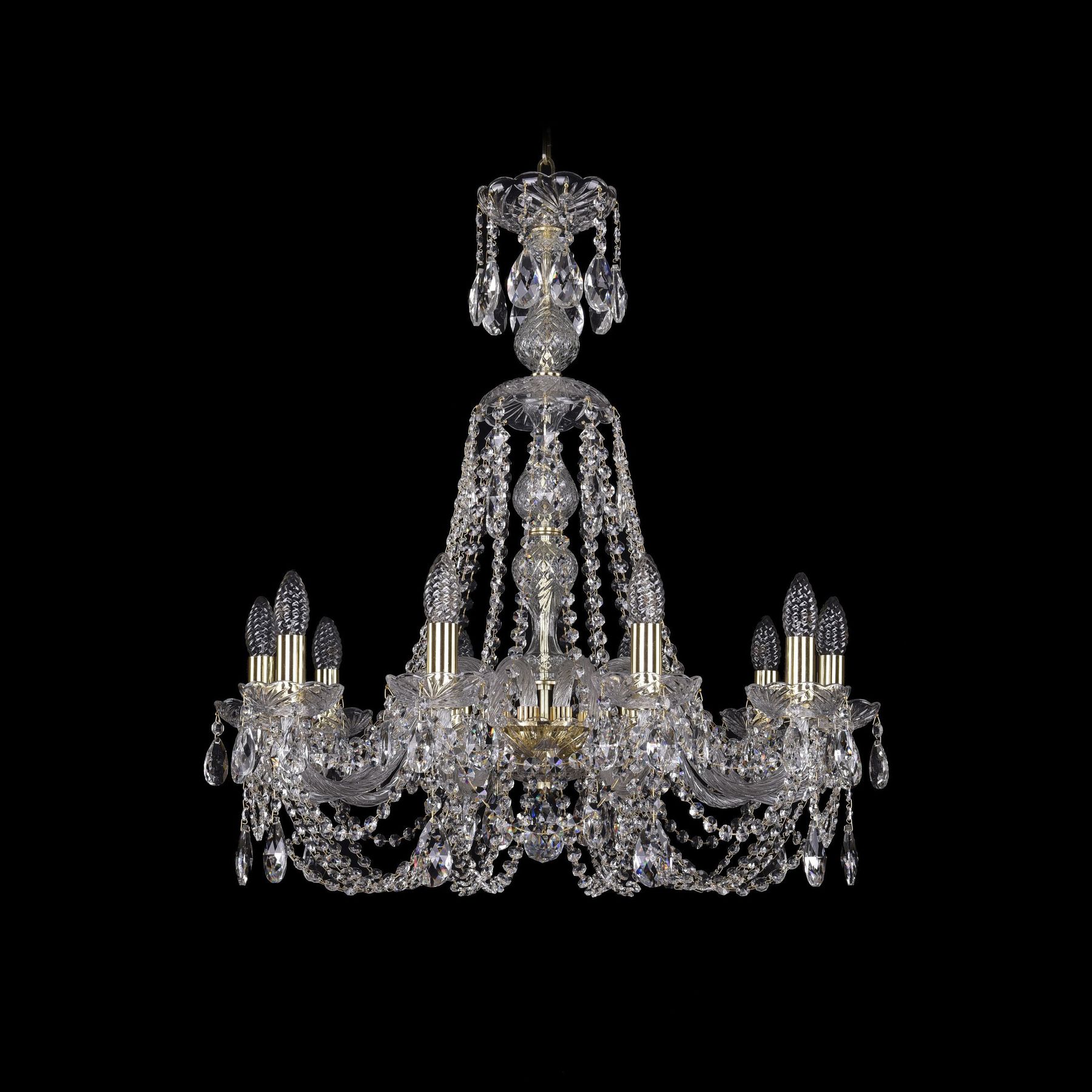 

Хрустальная люстра 1406/10/240/XL-74 G Bohemia Ivele Crystal, 1406/10/240/XL-74 G