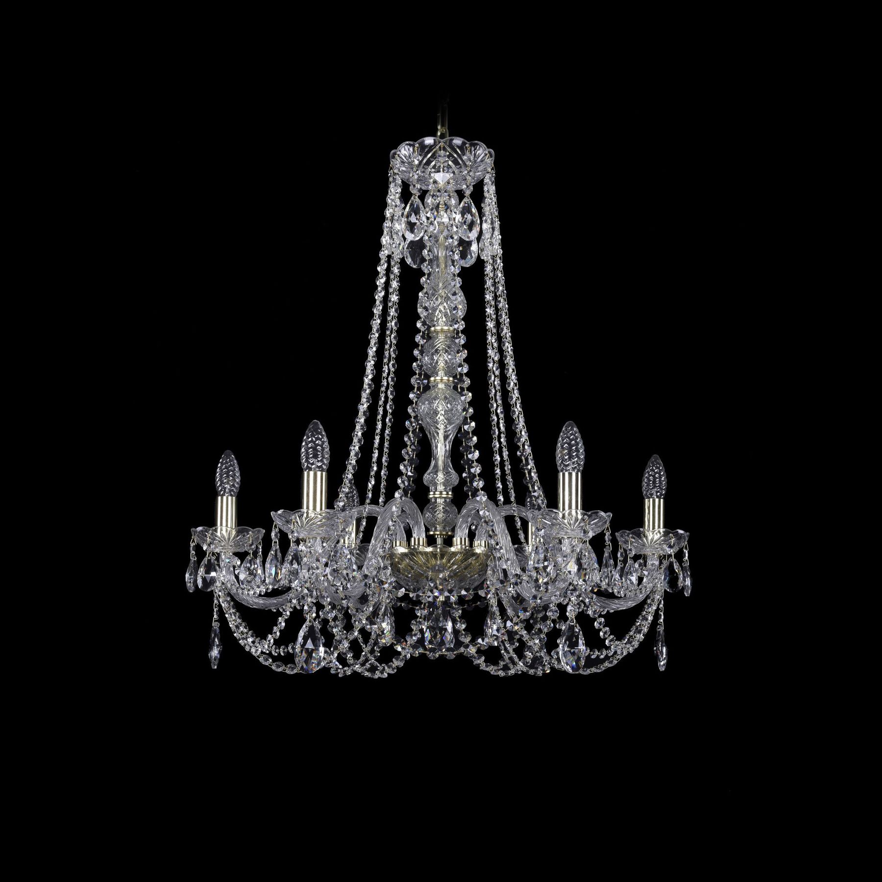 фото Хрустальная люстра 1406/6/240/h-75 g bohemia ivele crystal