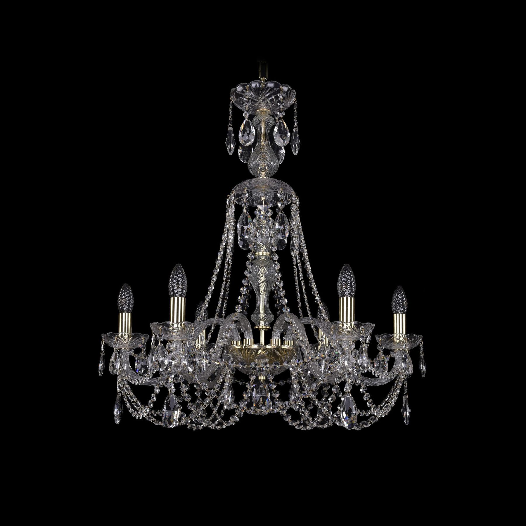 фото Хрустальная люстра 1406/6/240/xl-74 g bohemia ivele crystal