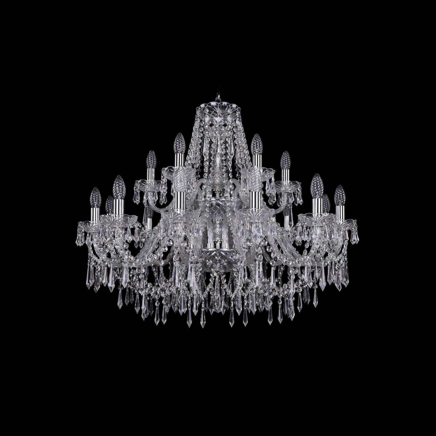 

Хрустальная люстра 1403/12+6/300/2d Ni Bohemia Ivele Crystal, 1403/12+6/300/2d Ni