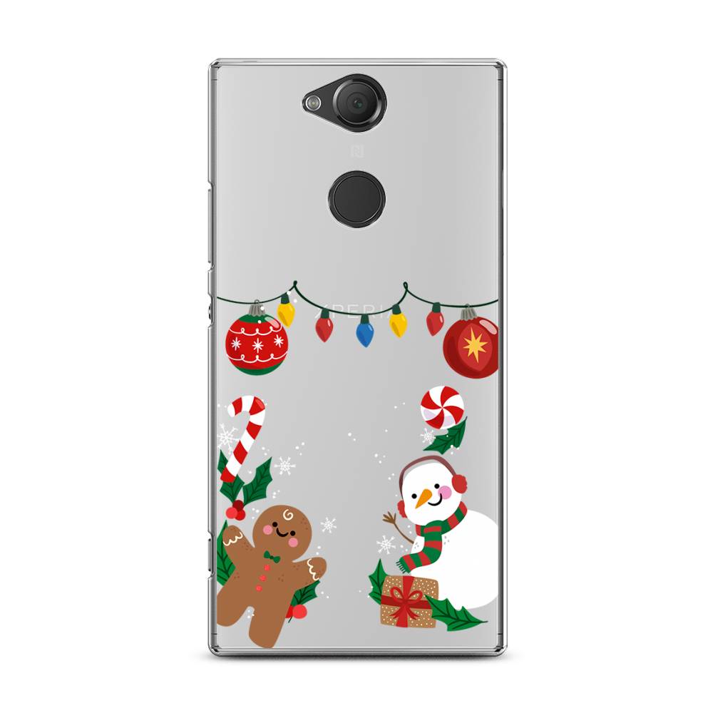 

Чехол для Sony Xperia XA2 Plus "Новогоднее настроение", Коричневый;красный;зеленый, 53550-5