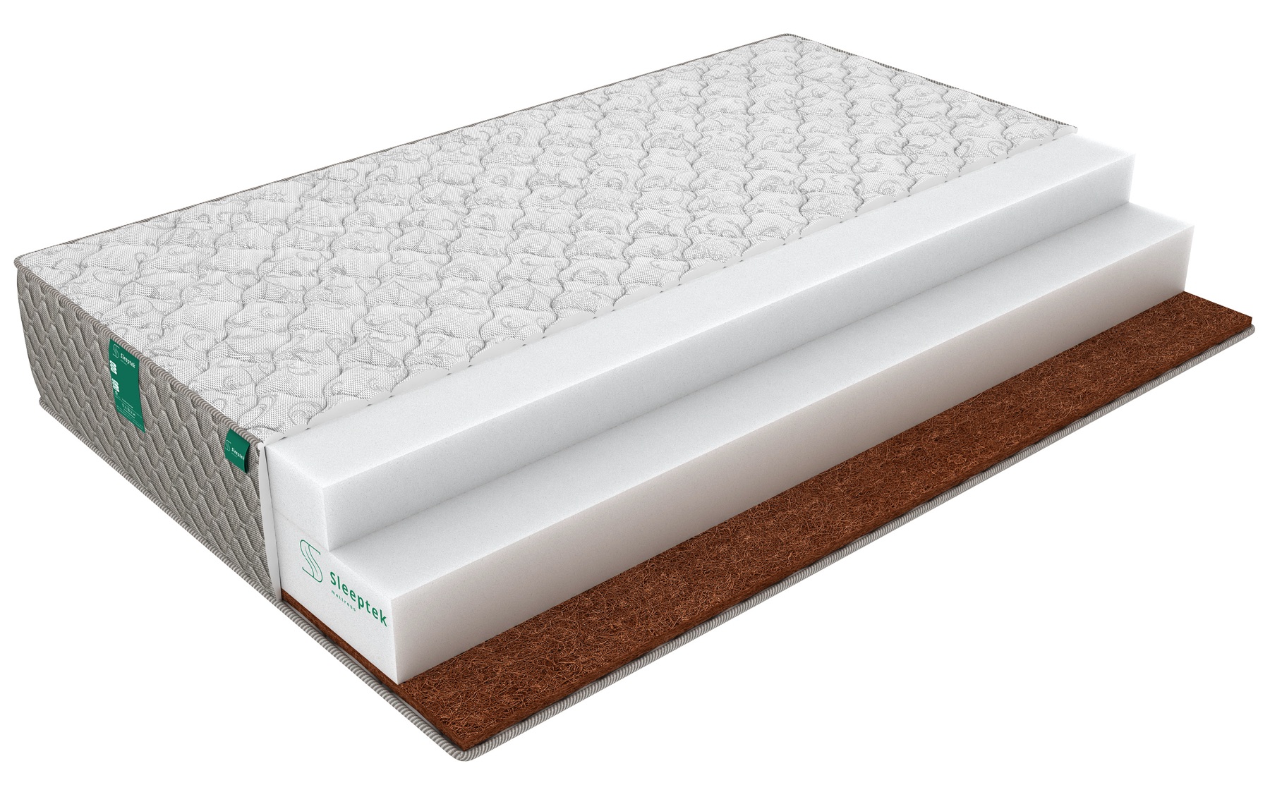 

Матрас Sleeptek Mono SpecialPena Hard 25 130х195, Белый, Mono SpecialPena Hard 25