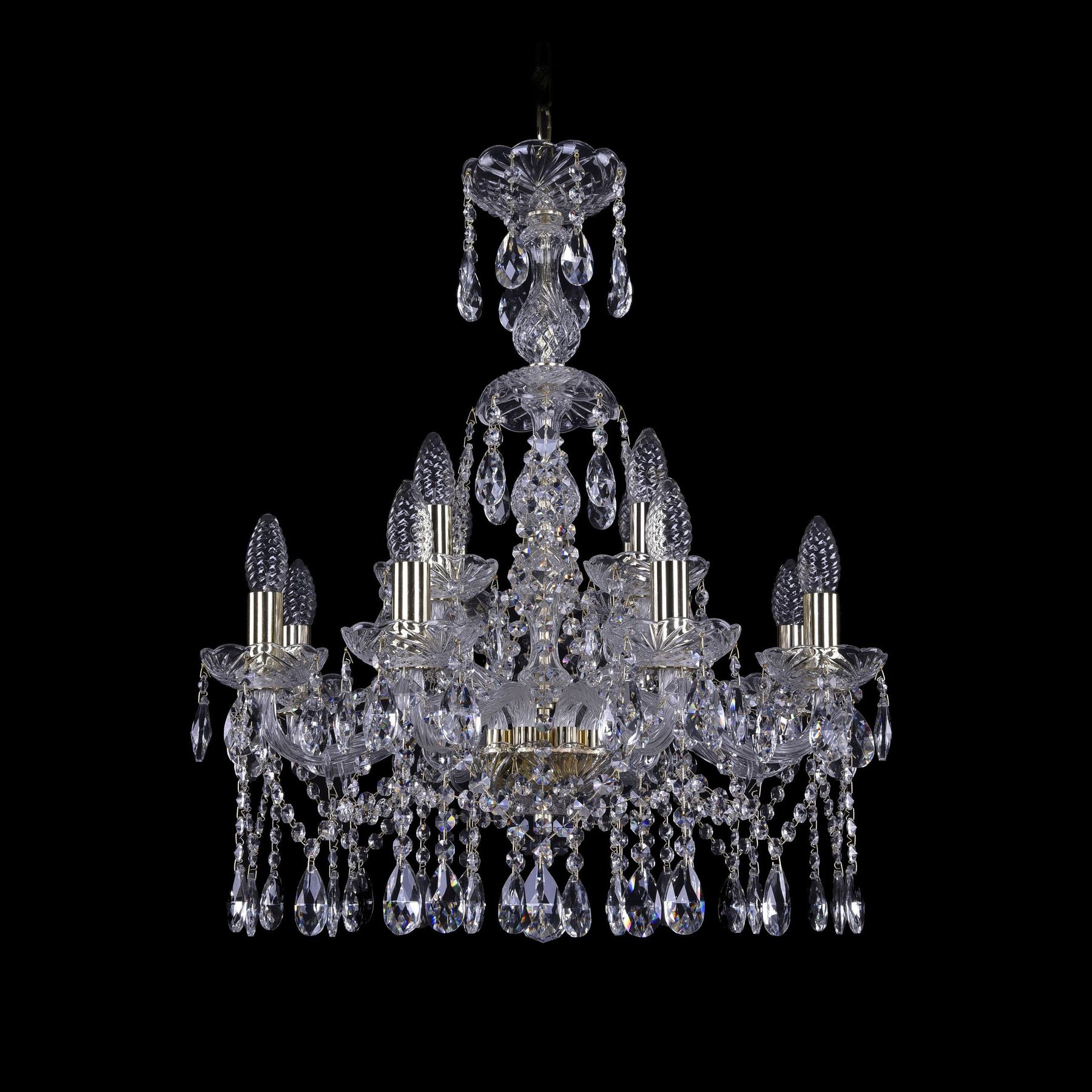 фото Хрустальная люстра 1413/8+4/200/xl-66 g bohemia ivele crystal