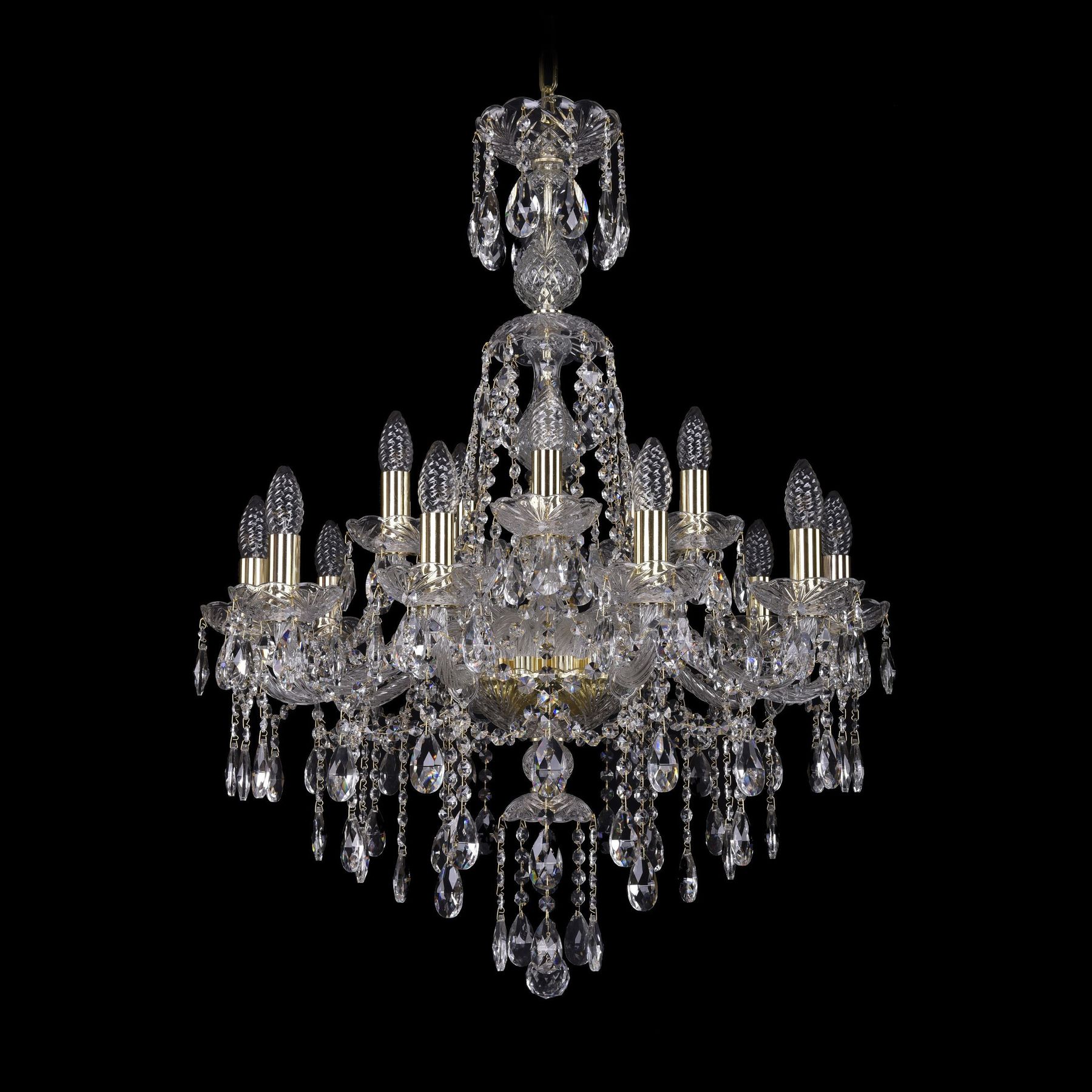 фото Хрустальная люстра 1415/10+5/220/xl-86 g bohemia ivele crystal