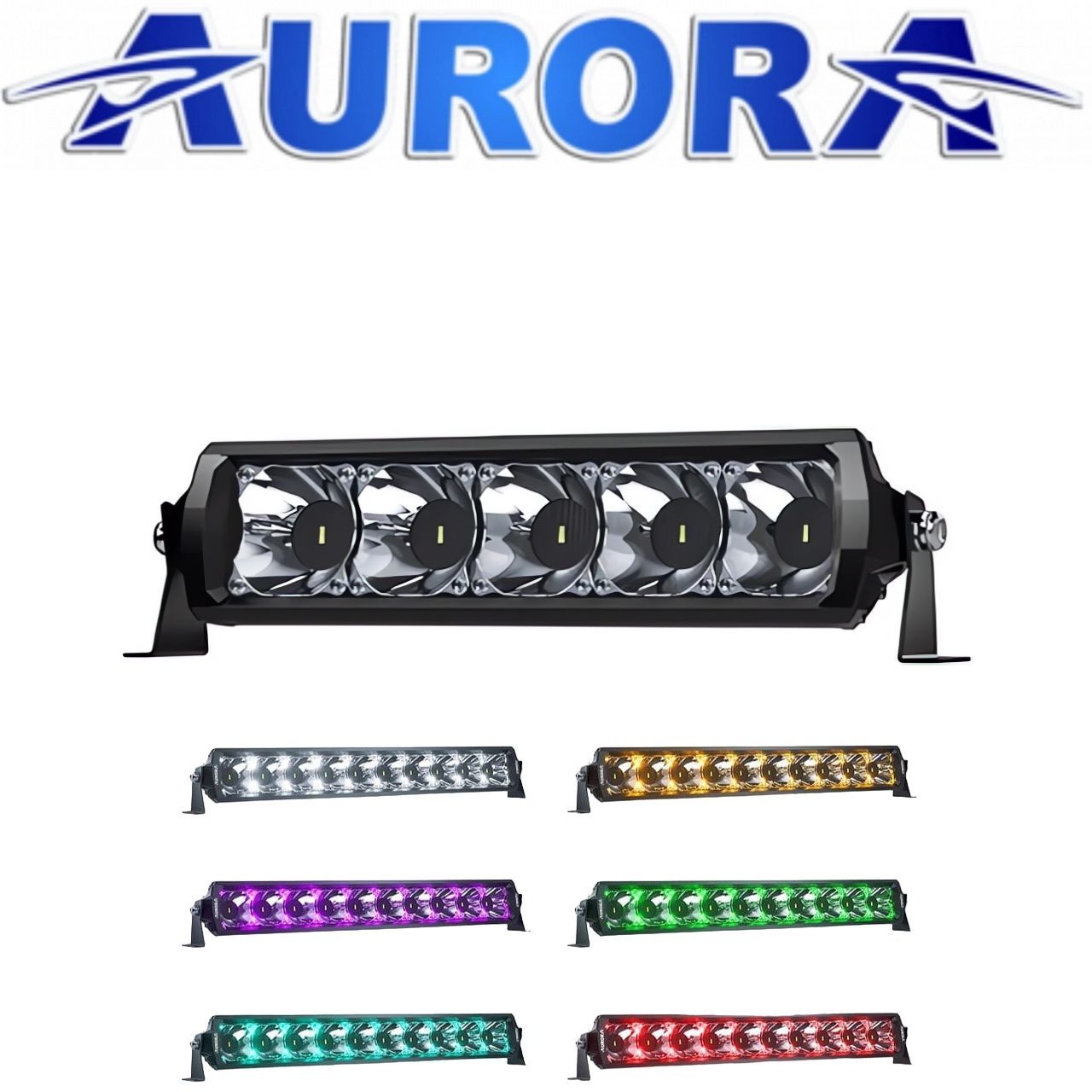 Светодиодная балка Aurora 15 диодов 75 Ватт ALO-D6T-10-P23Q Дальний свет + RGB подсветка ,